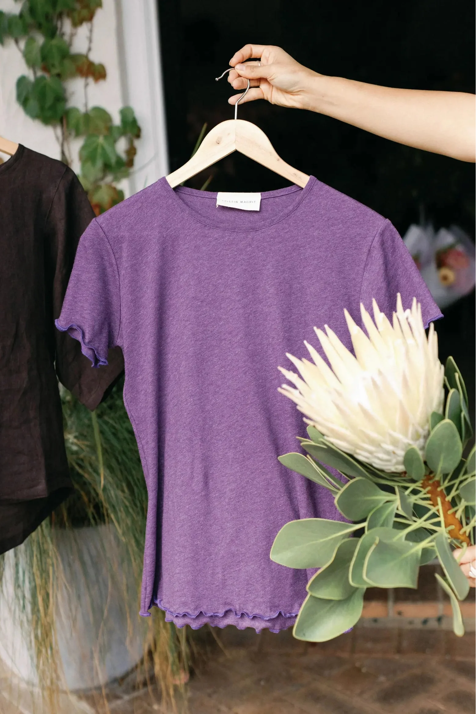 Organic Cotton Light Tee | Purple - Barbeachs