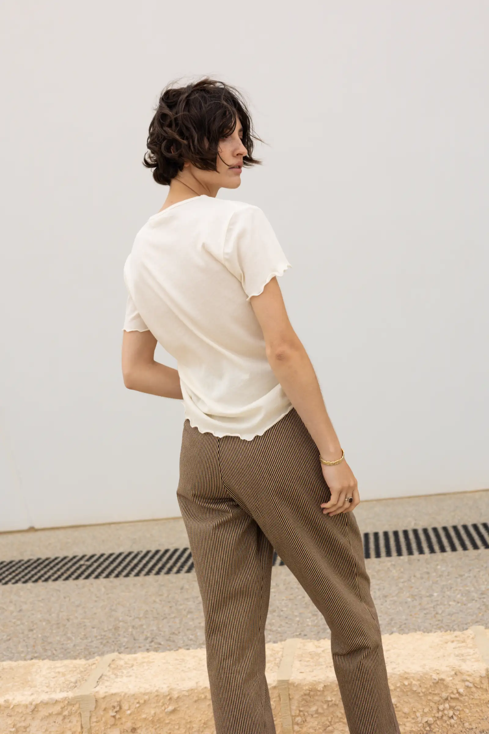 Organic Cotton Light Tee | Cream - Barbeachs