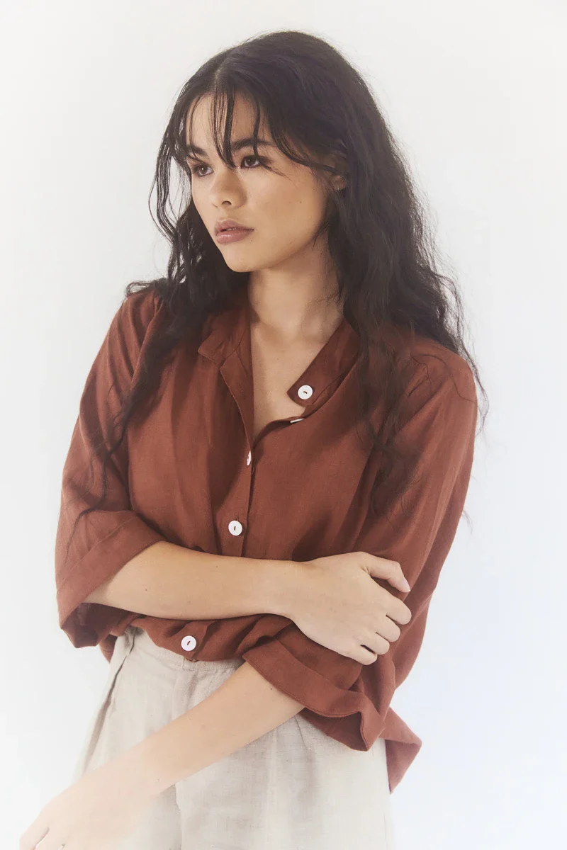 Very Useful Blouse | Terracotta - Barbeachs