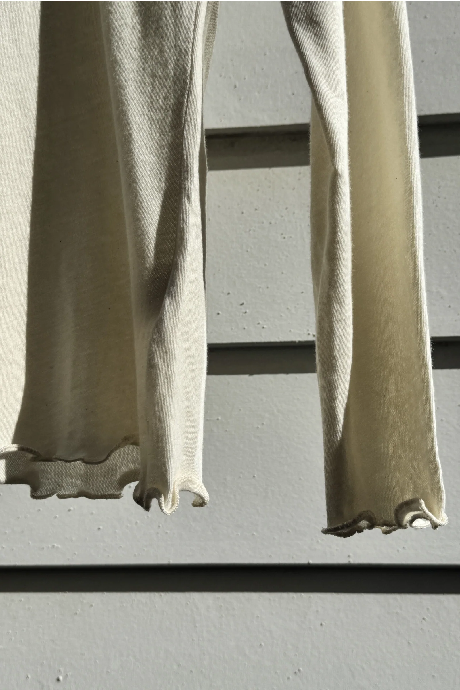 Organic Cotton Long Sleeve Tee | Cream - Barbeachs