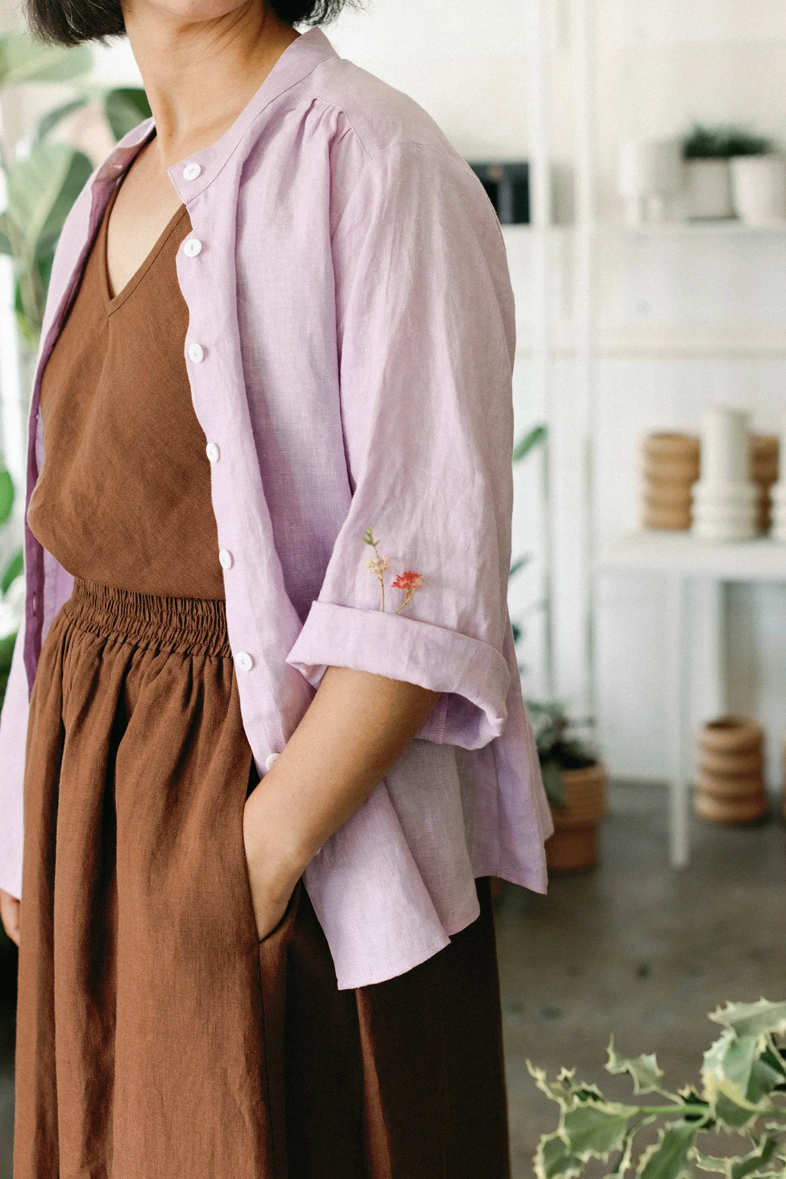 Midi Skirt | Cocoa Brown - Barbeachs