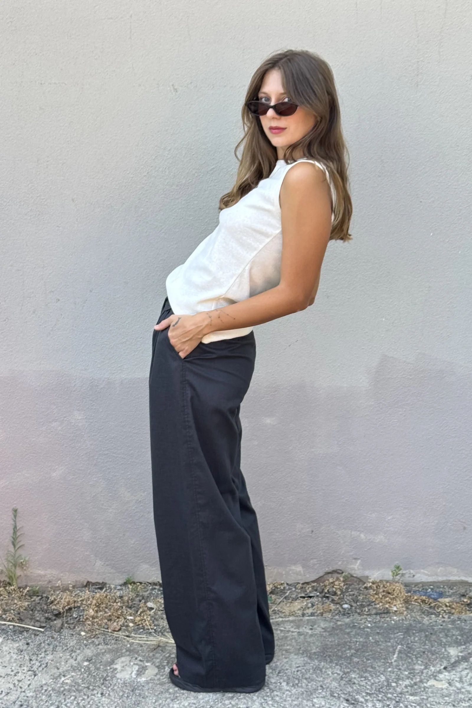 Rib Vest | Cream - Barbeachs