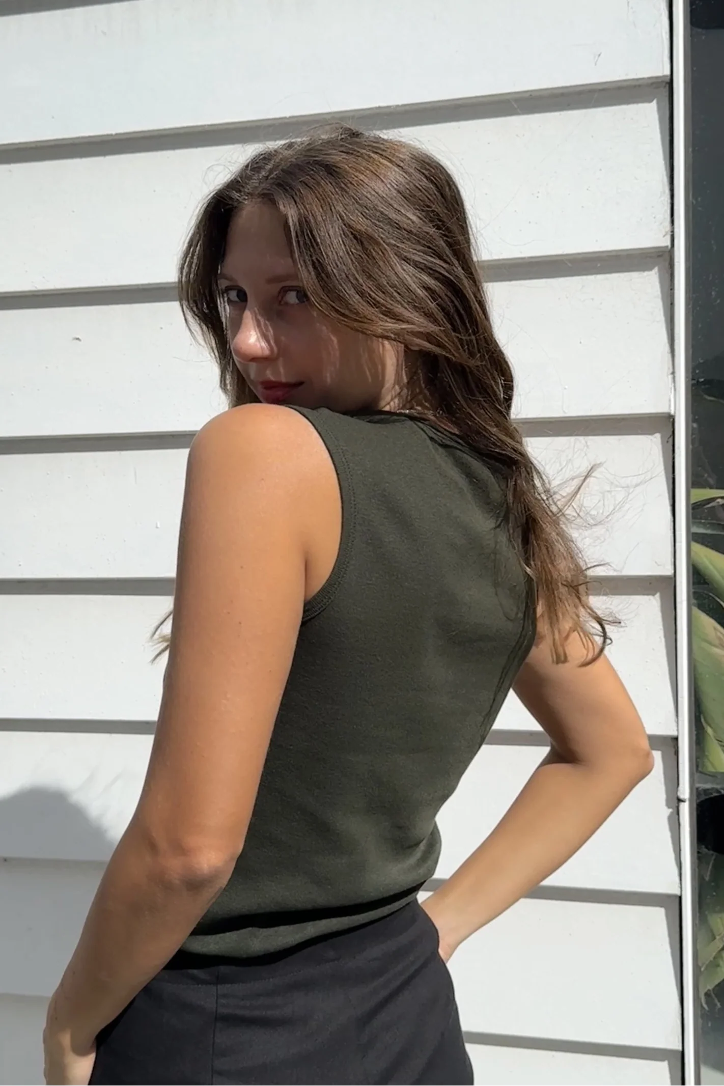 Rib Vest | Olive - Barbeachs