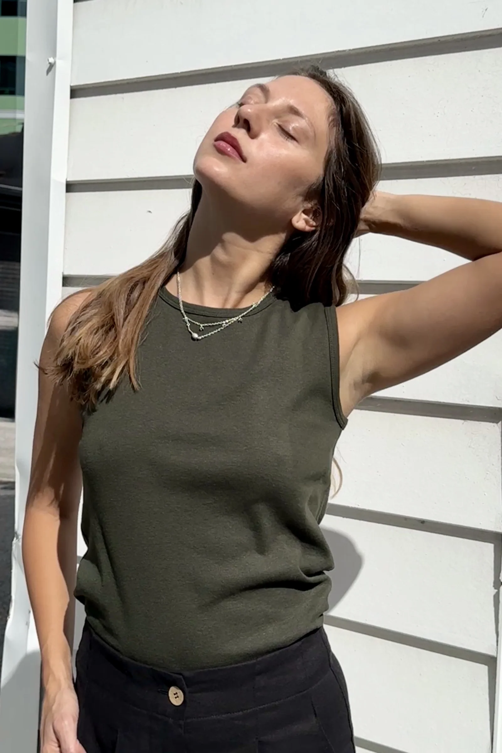 Rib Vest | Olive - Barbeachs