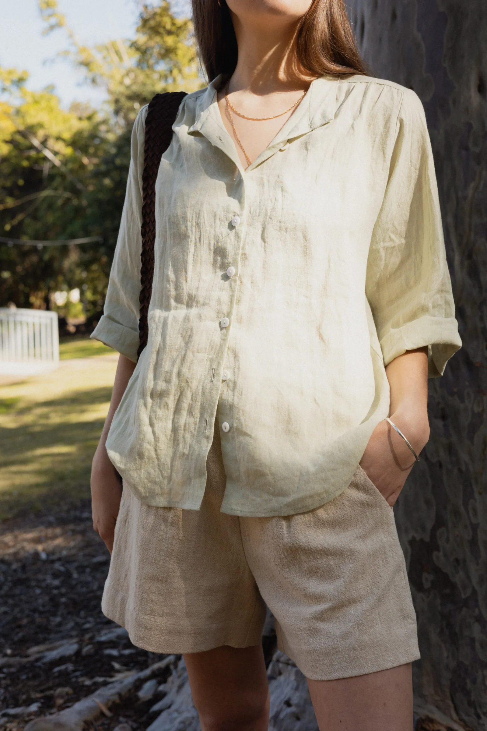 Very Useful Blouse | Matcha - Barbeachs