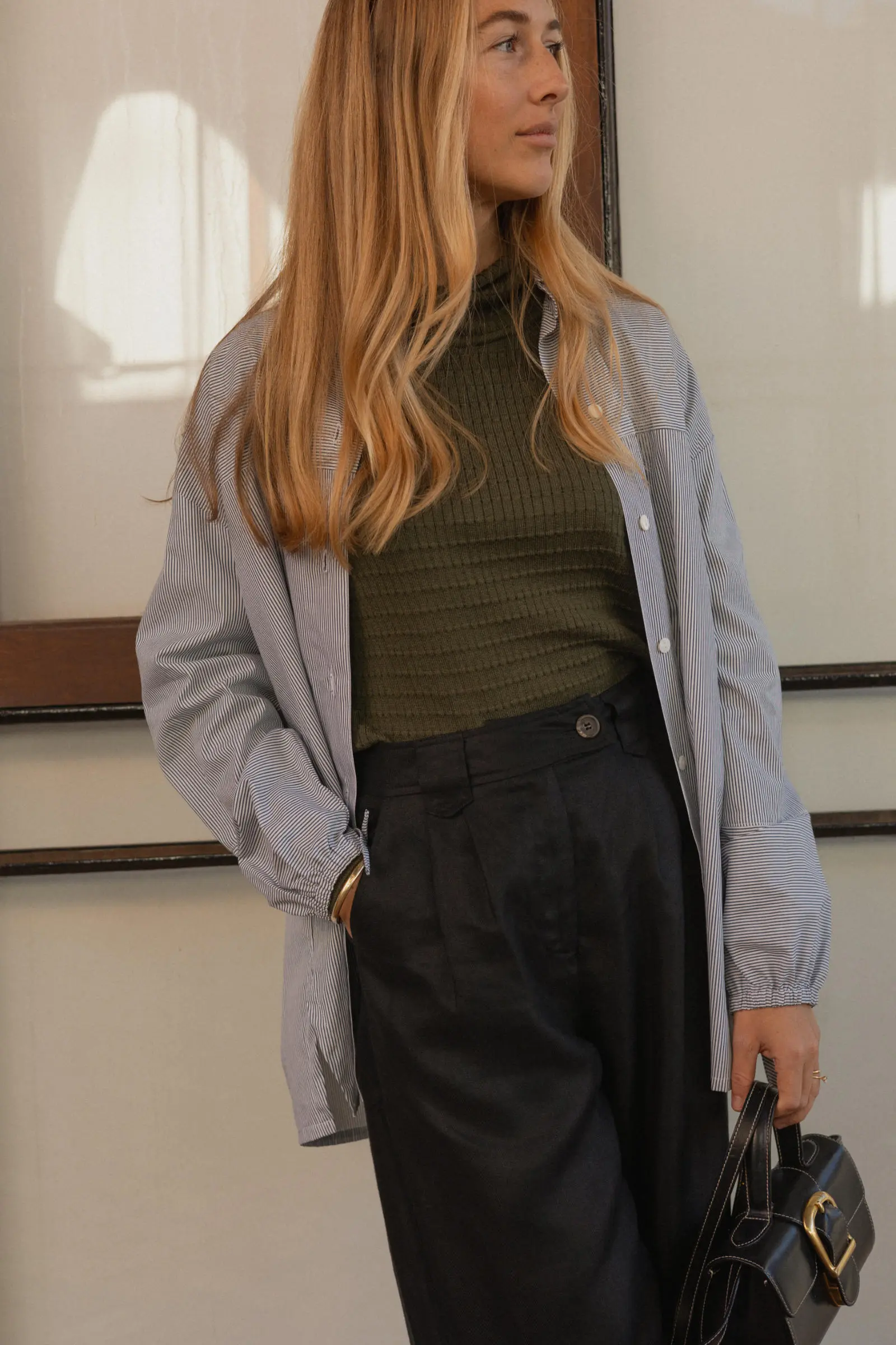 Tie-Sleeve Boyfriend Shirt - Barbeachs