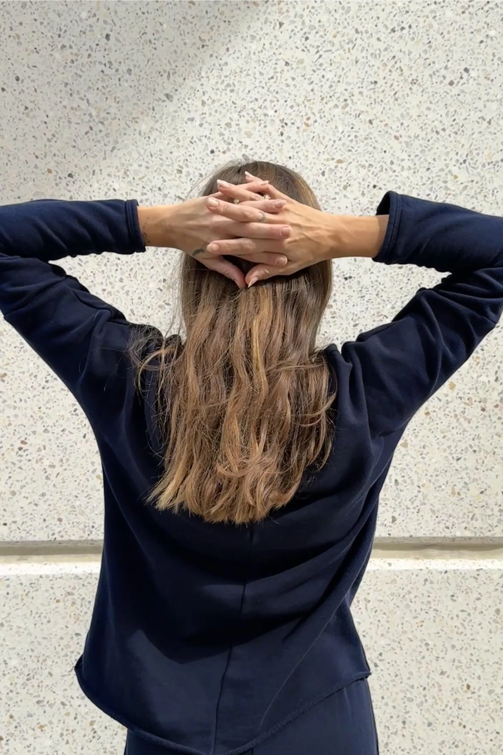 Organic Cotton Fleece Sweatshirt | Navy - Barbeachs