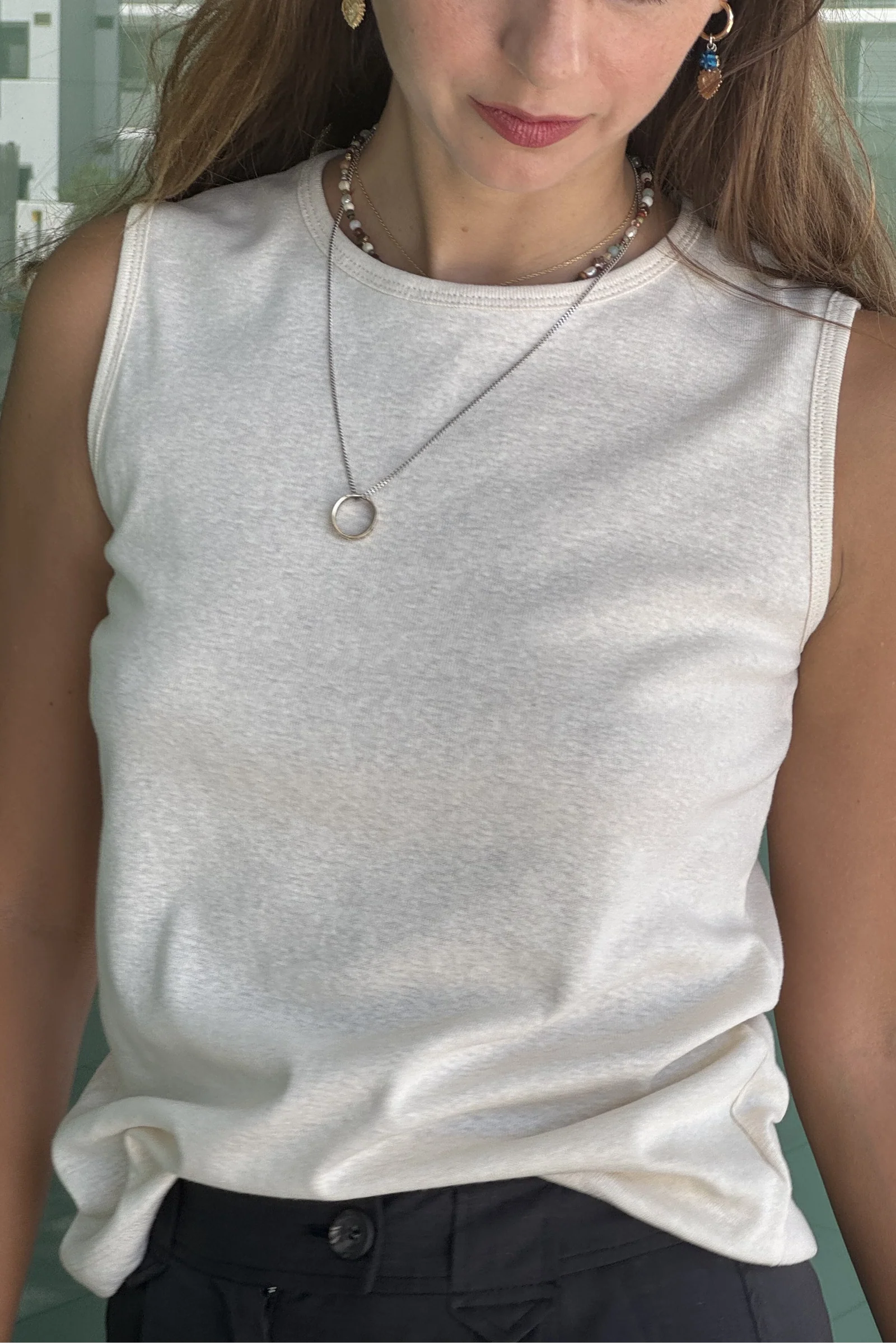 Rib Vest | Cream - Barbeachs